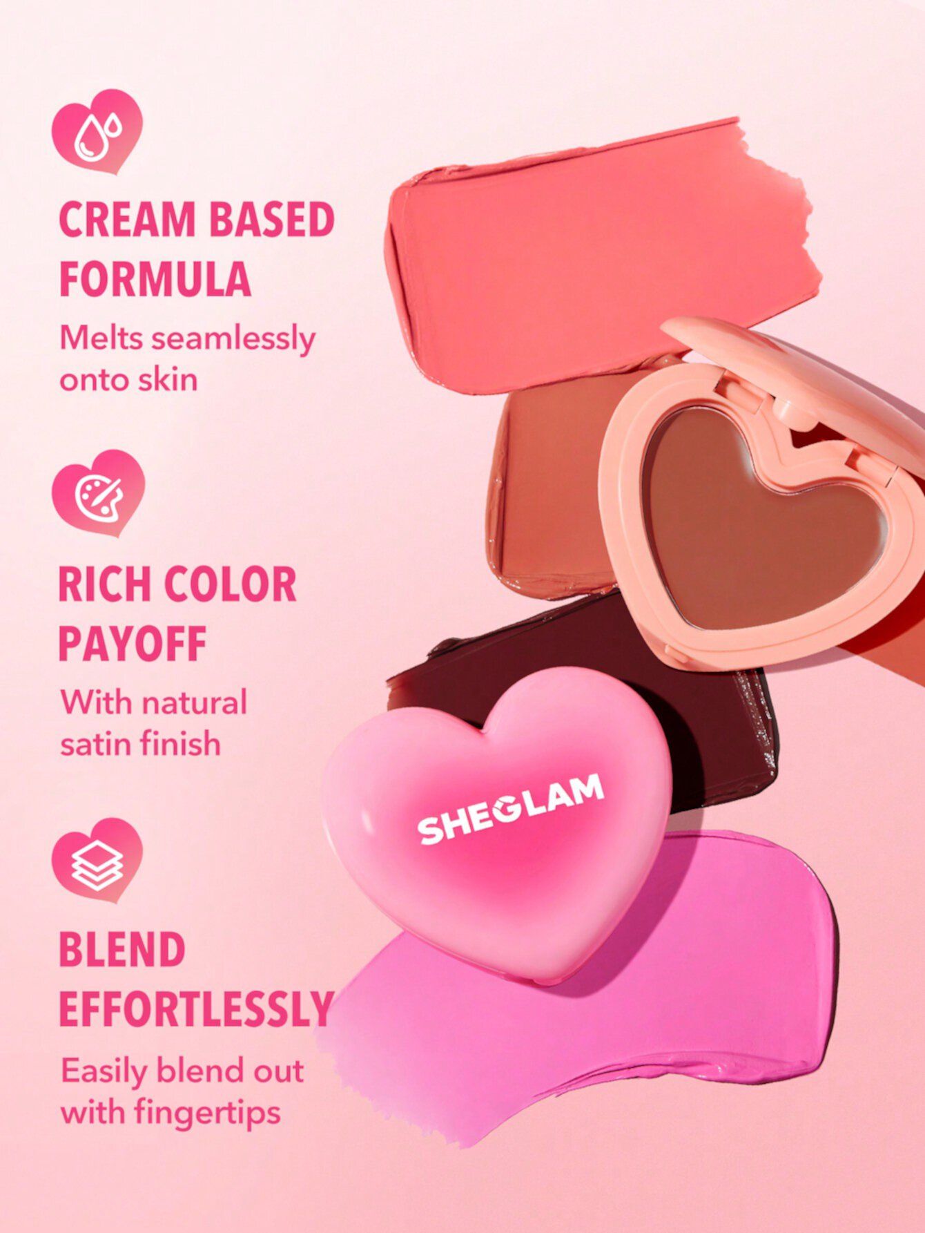 Playing Cupid Cream Blush-Cherish SHEGLAM