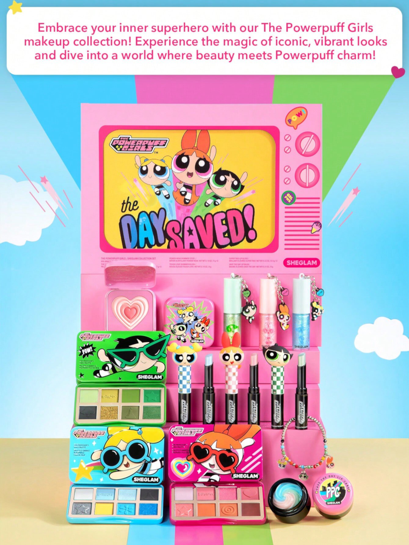 The Powerpuff Girls X SHEGLAM Tough Love Shimmer Blush-Utonium SHEGLAM