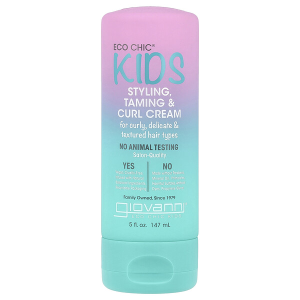 Eco Chic® Kids, Styling, Taming & Curl Cream, 5 fl oz (147 ml) Giovanni