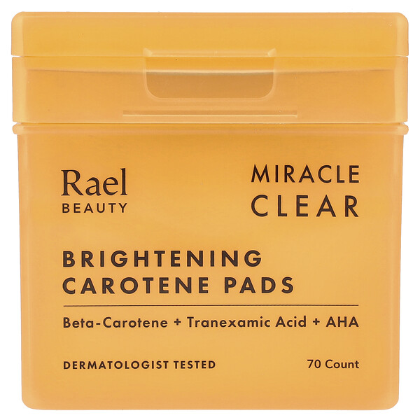 Beauty, Miracle Clear, Brightening Carotene Pads, 70 Count Rael