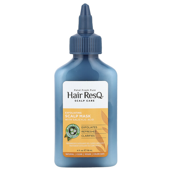 Hair ResQ®, Scalp Care, Exfoliating Scalp Mask with Salicylic Acid, 4 fl oz (118 ml) Petal Fresh