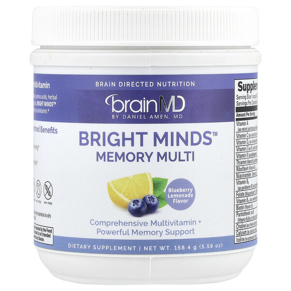 Bright Minds™ Memory Multi, Blueberry Lemonade, 5.59 oz (Унции) (158.4 g) BrainMD