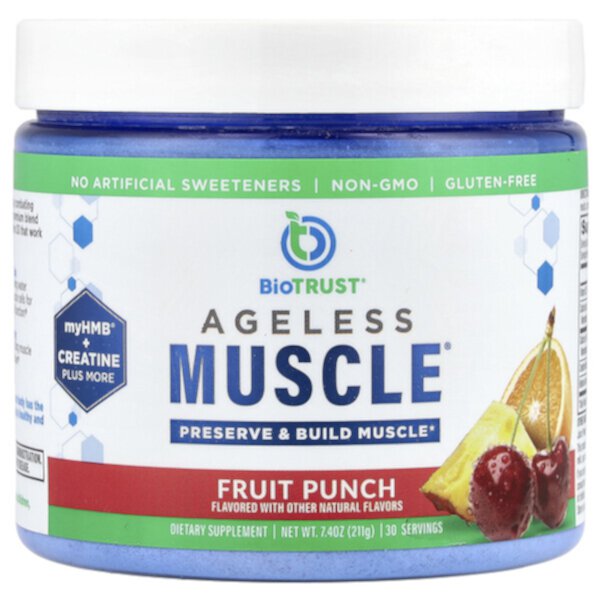 Ageless Muscle®, Fruit Punch, 7.4 oz (Унции) (211 g) BioTRUST