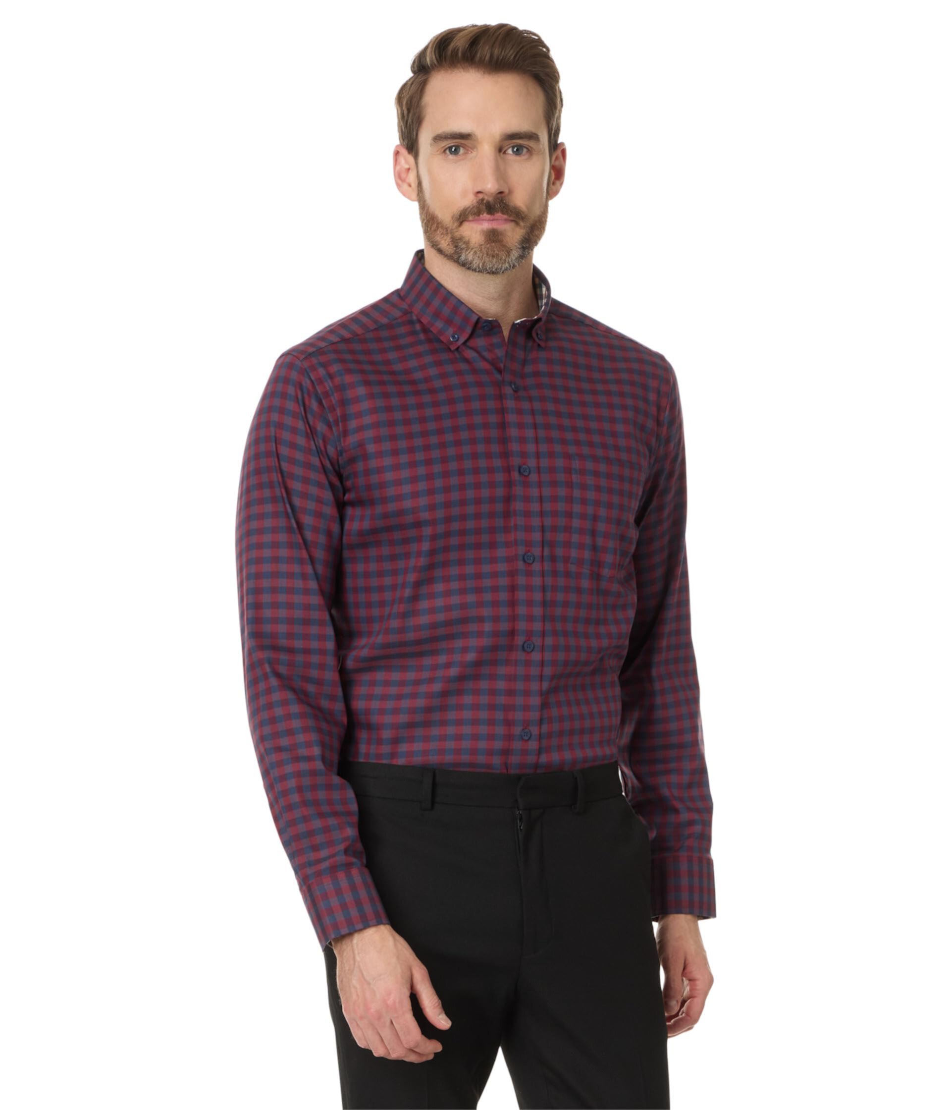 Мужская Классическая рубашка Johnston & Murphy Xc4 Two Tone Gingham Johnston & Murphy