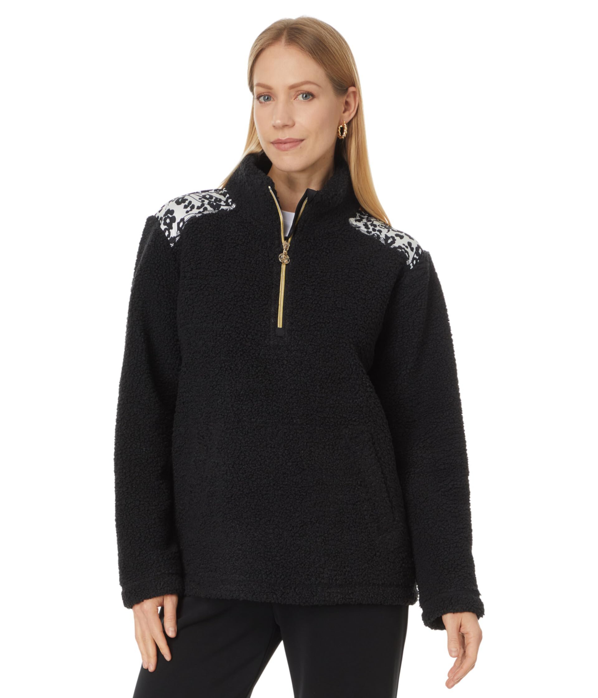 Женский Свитер Lilly Pulitzer Wallen Sherpa 1/2 Zip Lilly Pulitzer