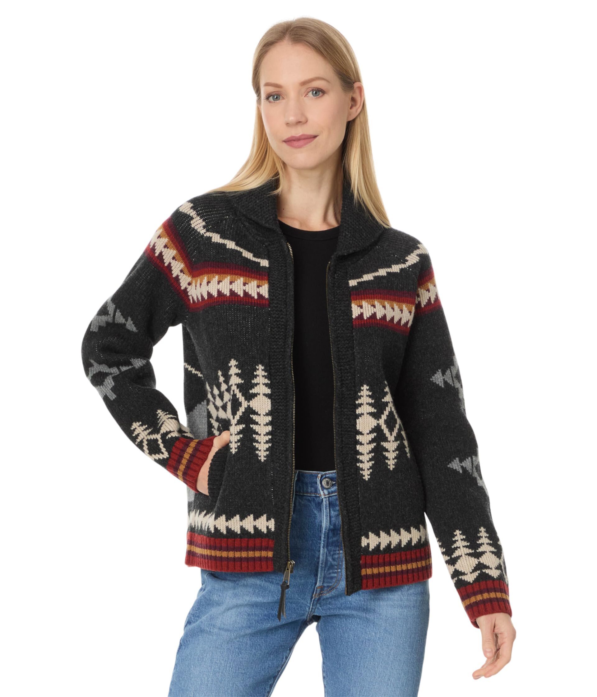 Женский Свитер Pendleton Alpine Lambswool Zip Cardigan Pendleton