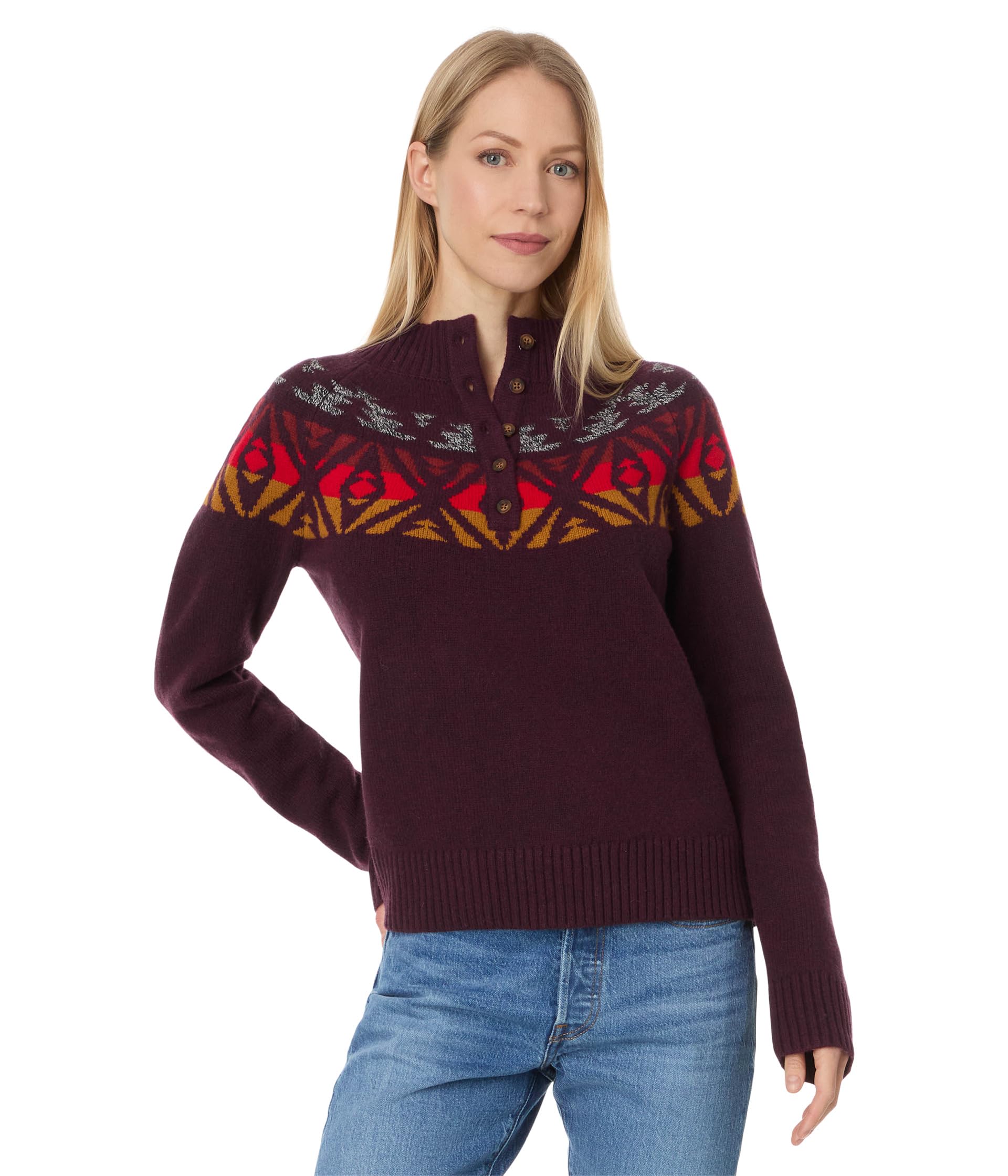 Женский Свитер Pendleton Fair Isle Mockneck Pendleton