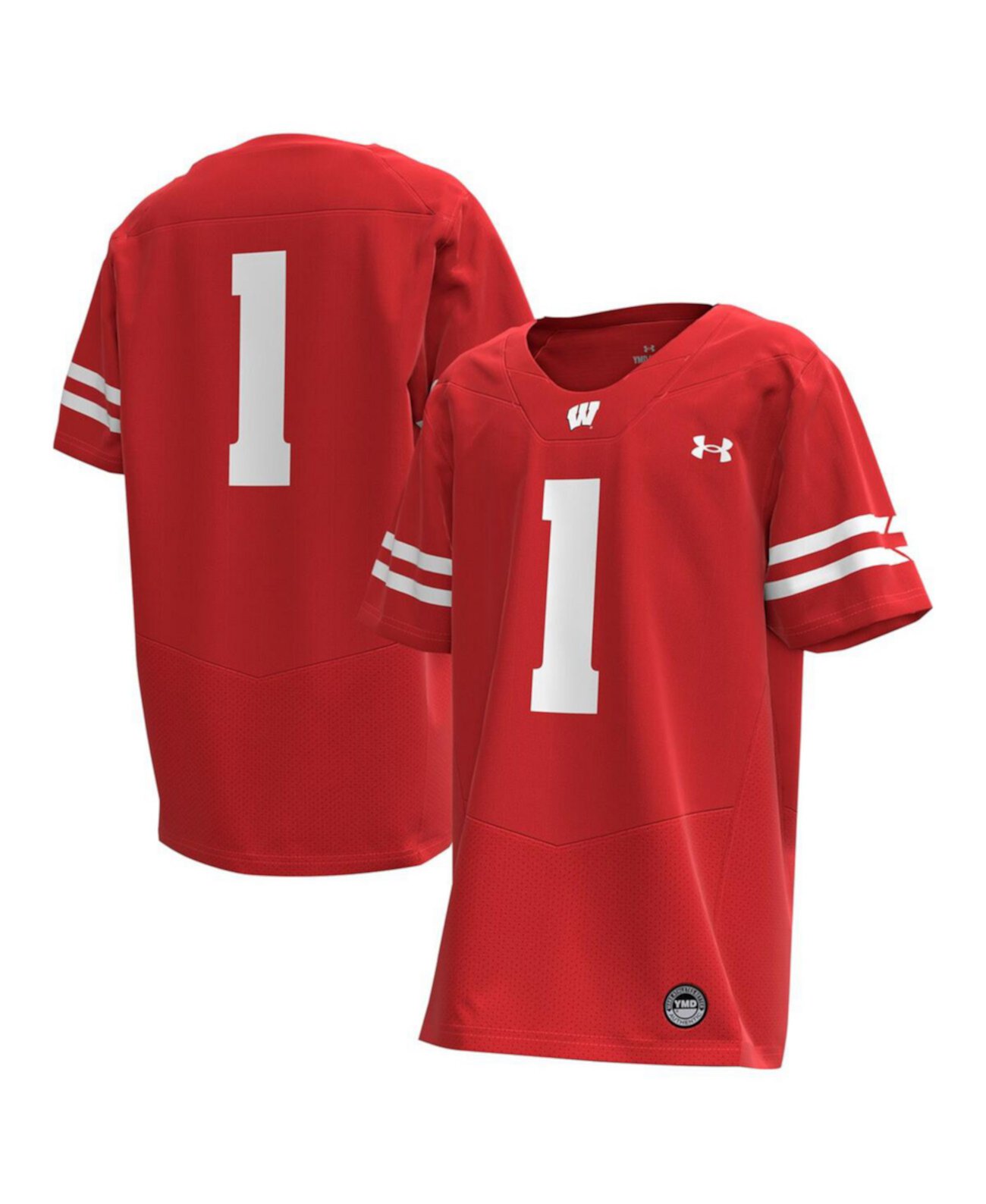 Big Boys and Girls 1 Red Wisconsin Badgers Replica Football Jersey Under Armour