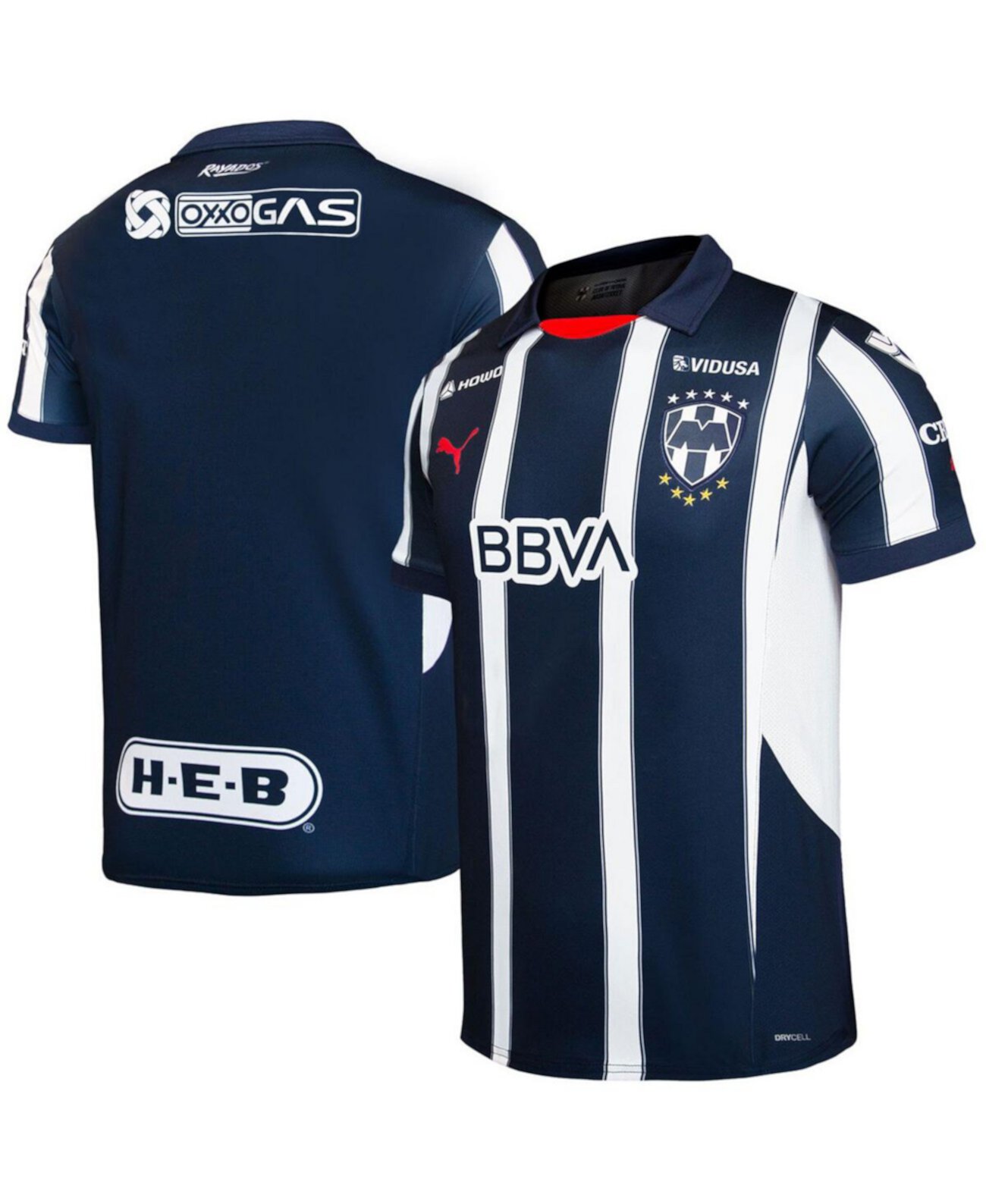 Big Boys and Girls Navy CF Monterrey 2024/25 Home Replica Jersey PUMA