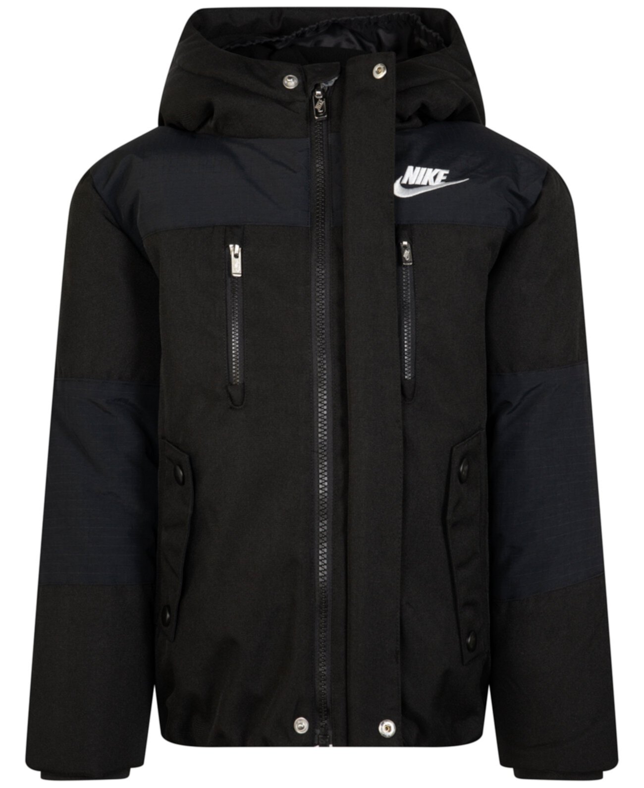 Little Boys Outdoor Woven Hooded Colorblocked Jacket Nike