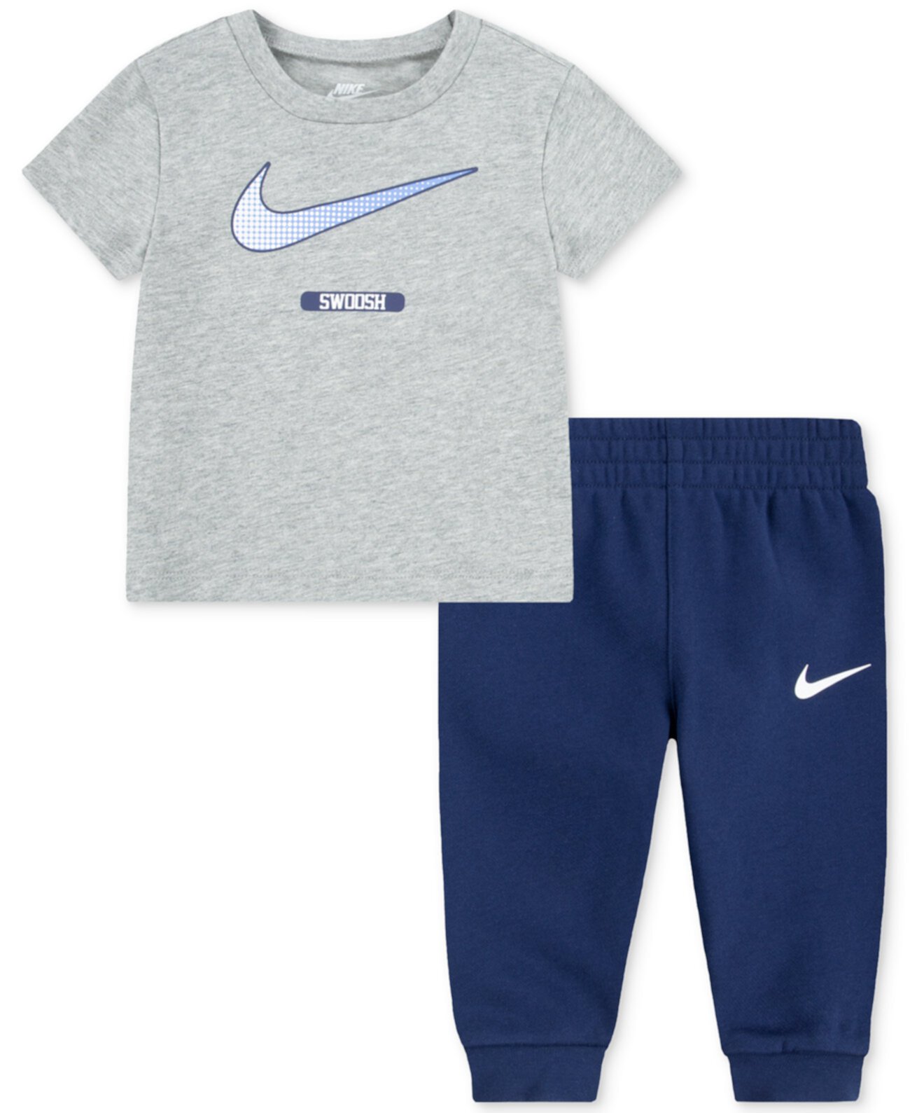 Baby Boys Swoosh T-Shirt & Jogger Pants, 2-Piece Set Nike