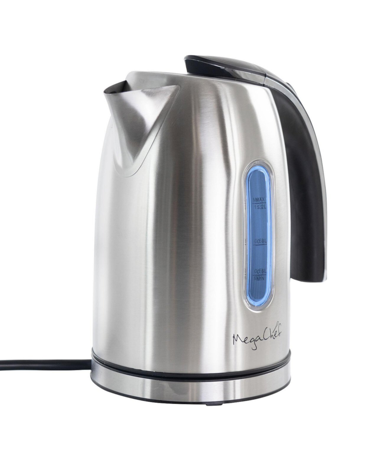 1.2Liter Stainless Steel Electric Tea Kettle MegaChef