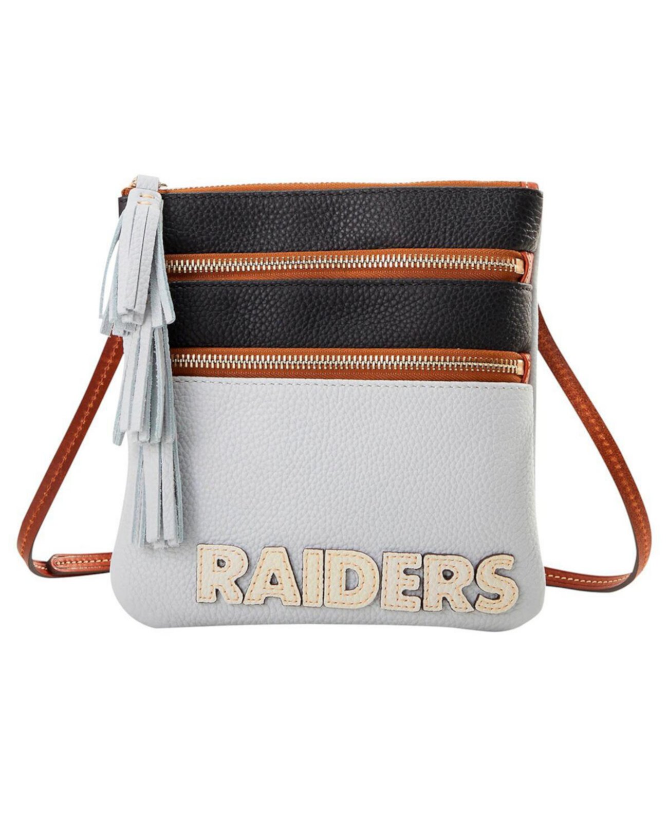 Сумка кросс-боди Dooney & Bourke Las Vegas Raiders Infield Triple Zip Dooney & Bourke