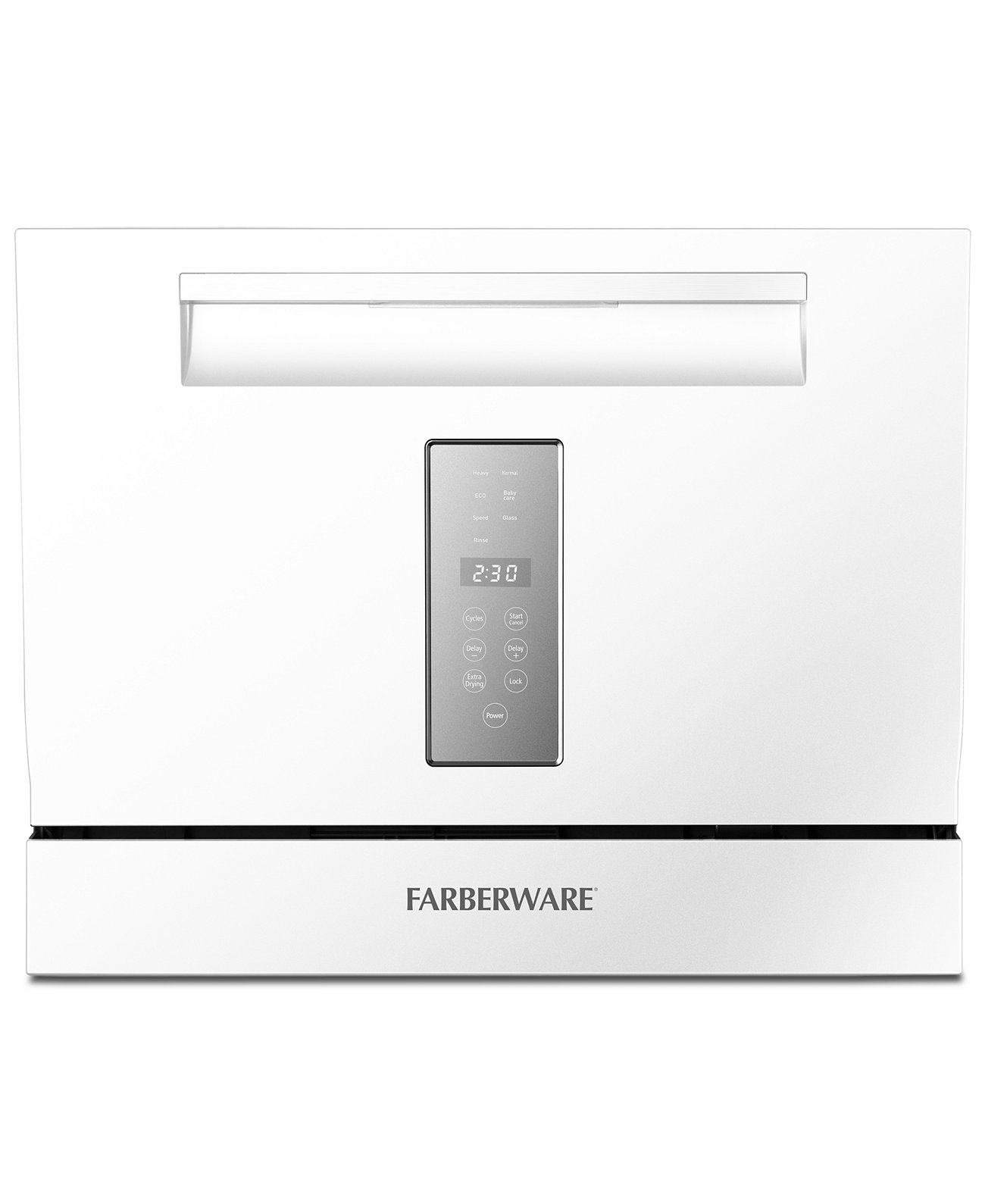 6-Piece Professional Countertop Dishwasher FCD06SDWHT Farberware