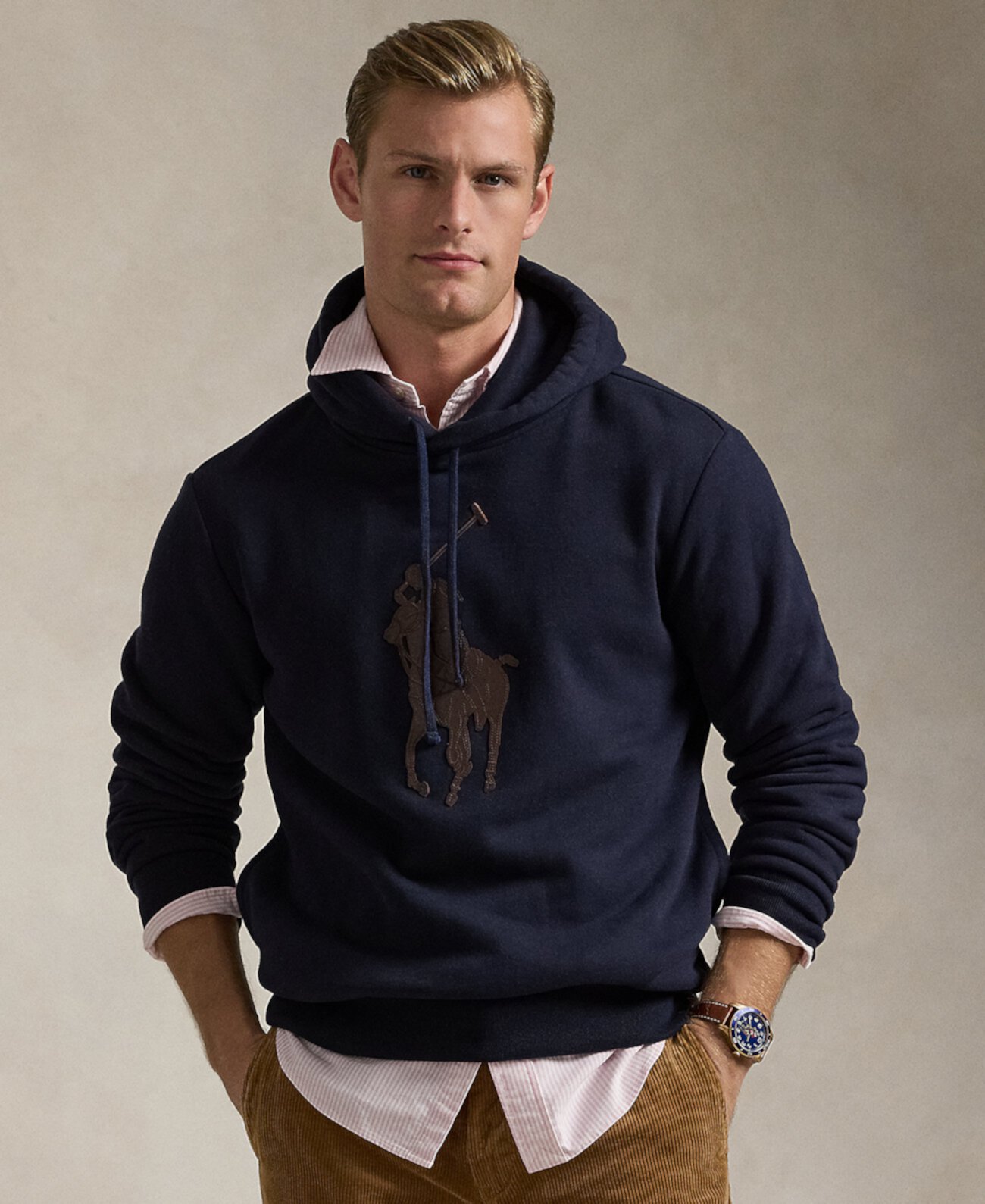 Мужская Толстовка Polo Ralph Lauren Leather-Pony Fleece Polo Ralph Lauren