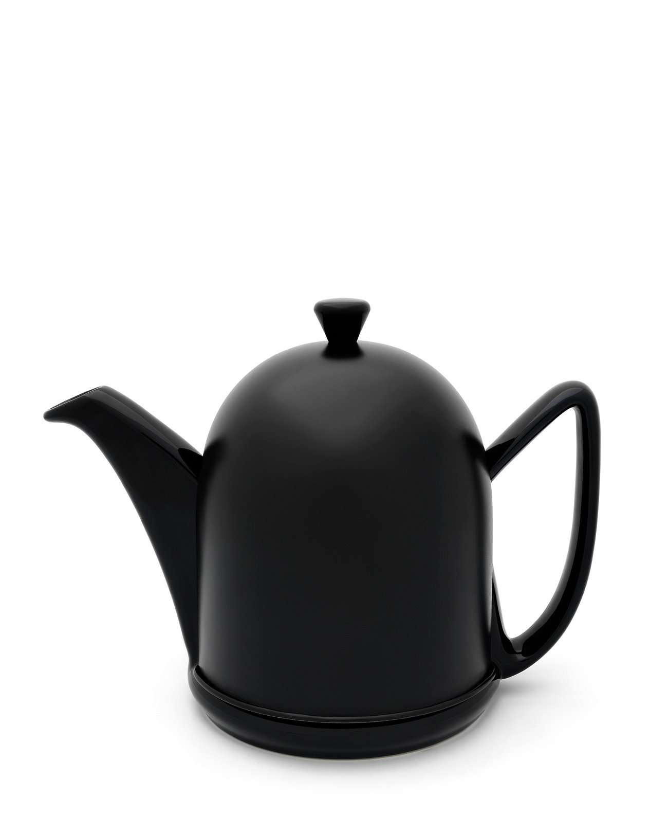 Stainless Steel Doubled Walled 1 Liter Ceramic Teapot With Black Cozy Bredemeijer