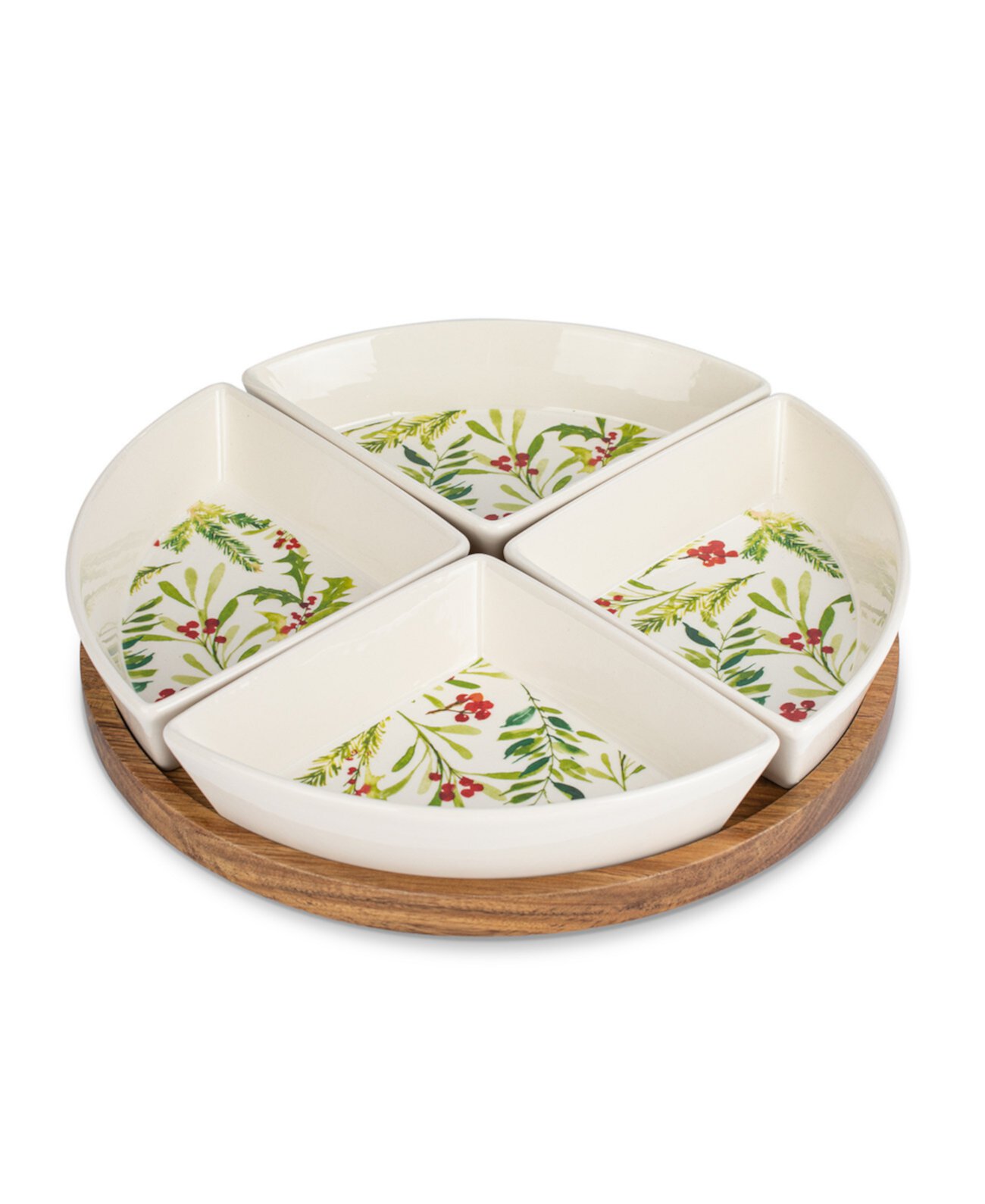 Holly Berry Lazy Susan,set of 5 THIRSTYSTONE