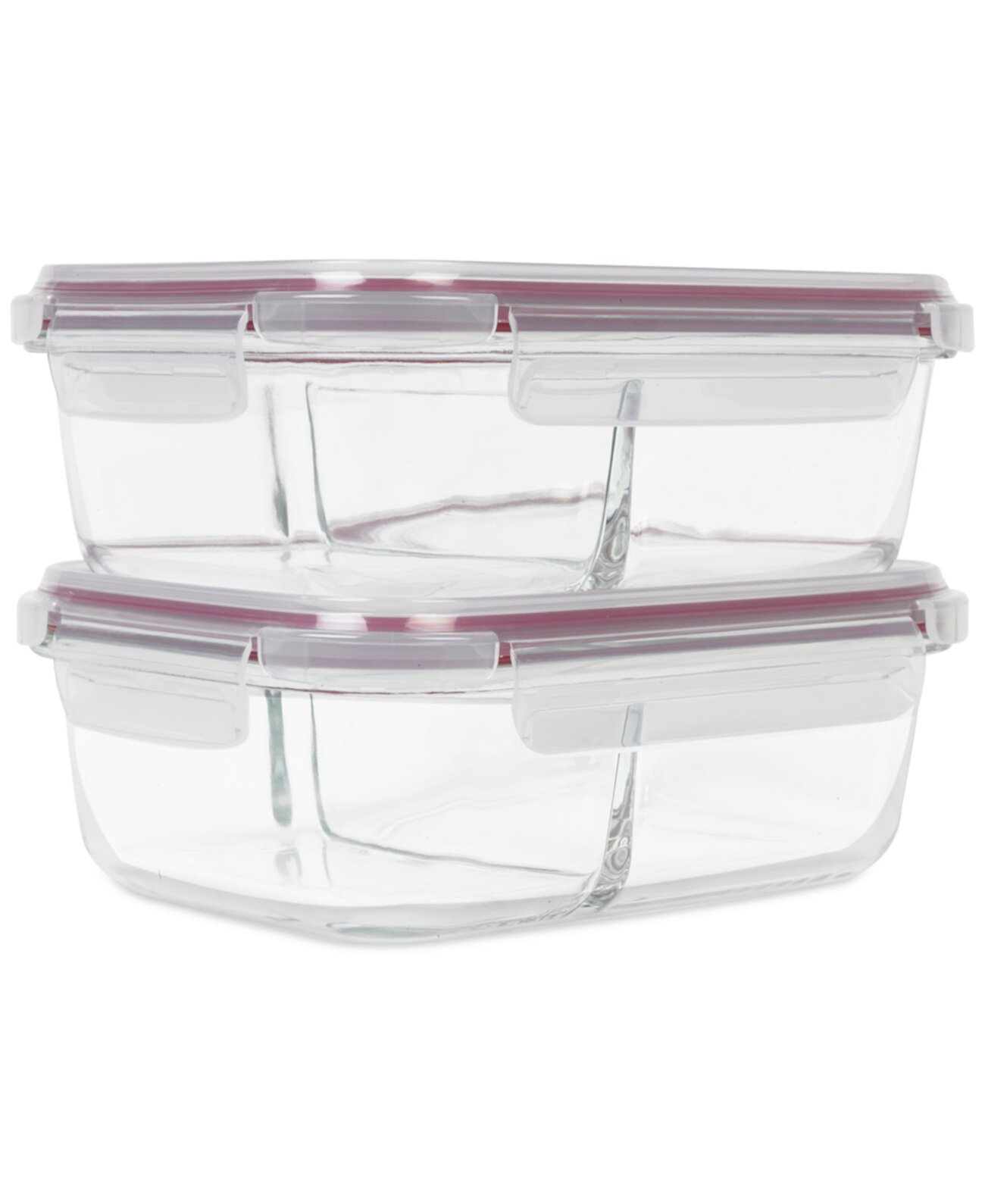 Sedona 2 Pack 2-Compartment Glass Storage Set Sedona Kitchen