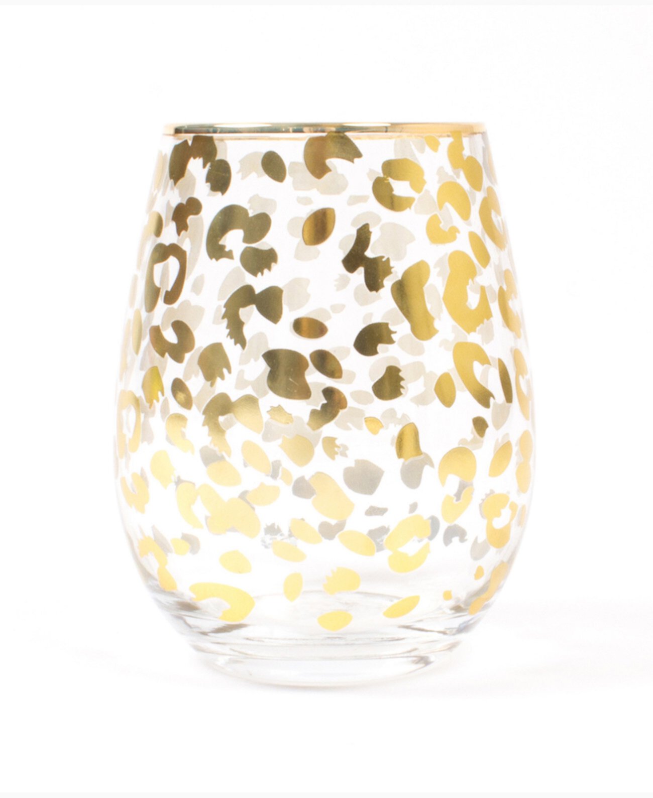 Leopard Stemless Wine Glass 8 Oak Lane