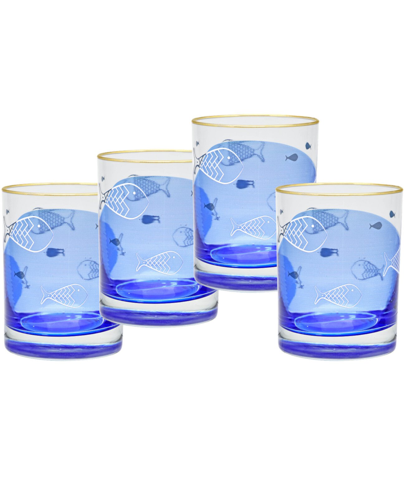 Double Old-Fashioned Glass, Set of 4 Culver