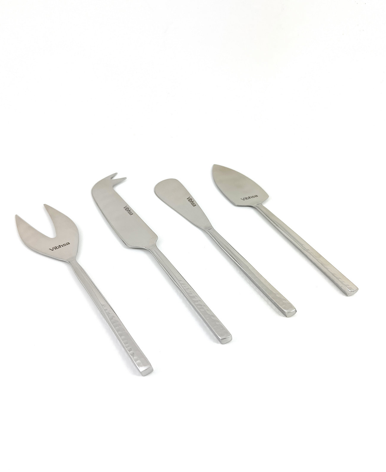 Hammered 4-Pc. Cheese Knives Set, Serving for 4 Vibhsa