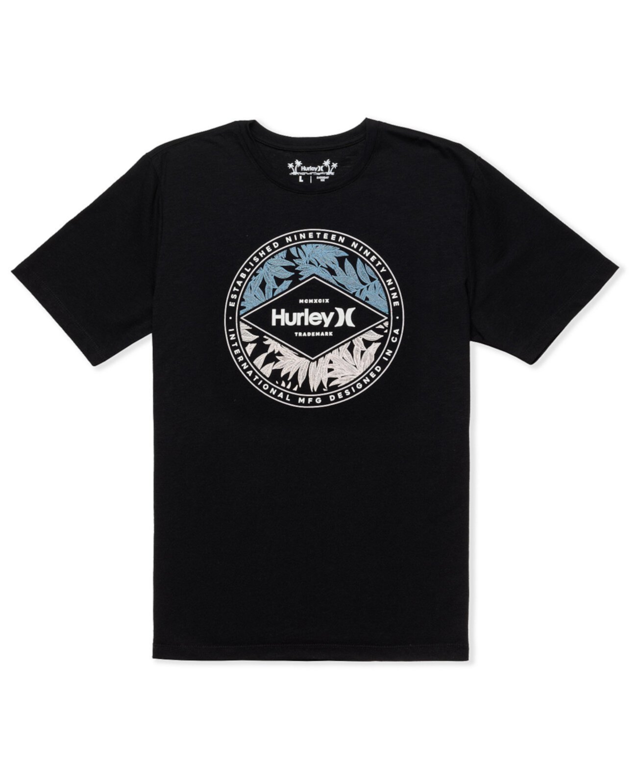 Мужская Футболка Hurley Everyday H2O-Dri Leafy Split Slub Hurley