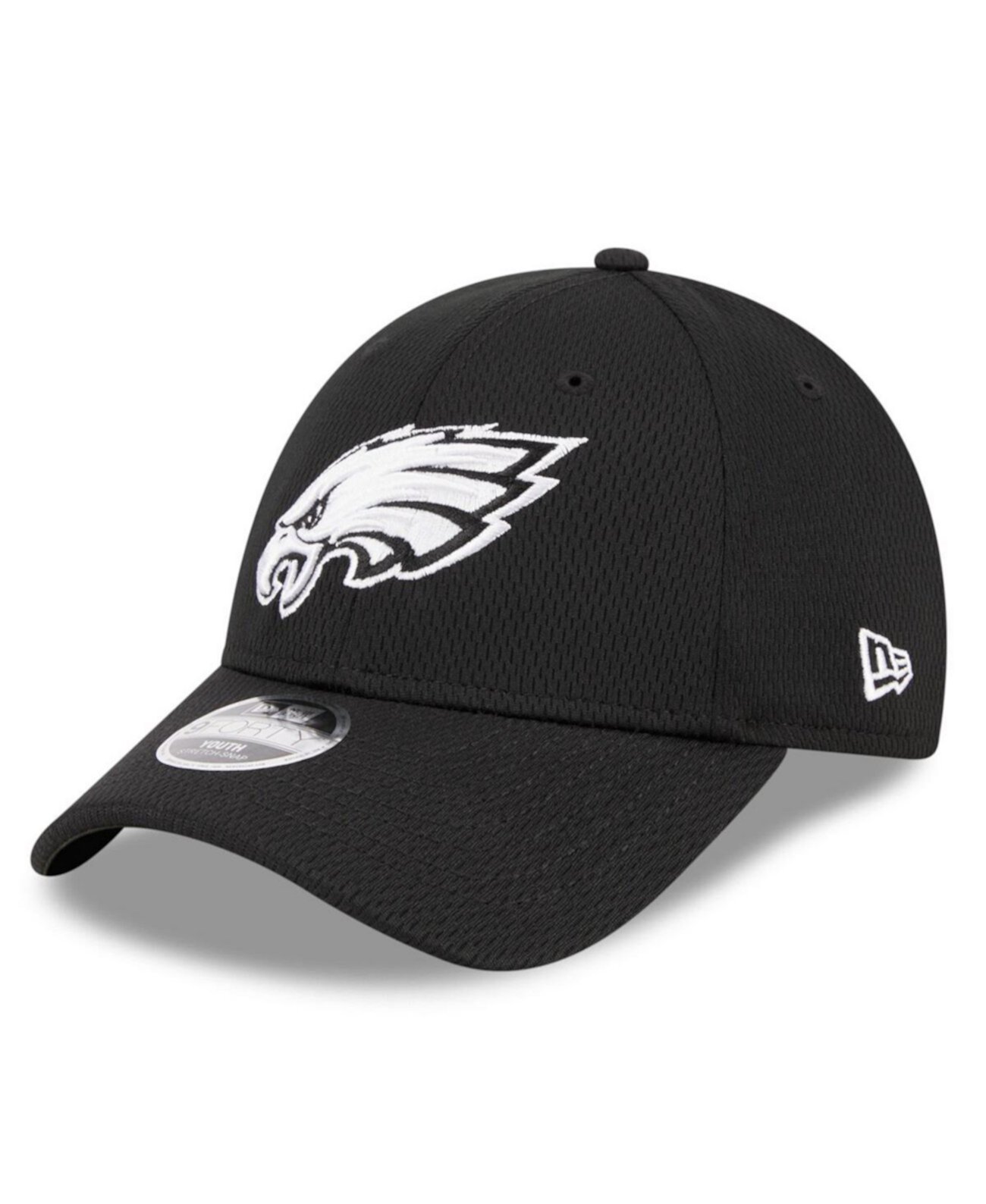 Кепка New Era Youth Boys and Girls Black Philadelphia Eagles Main B-Dub 9FORTY New Era