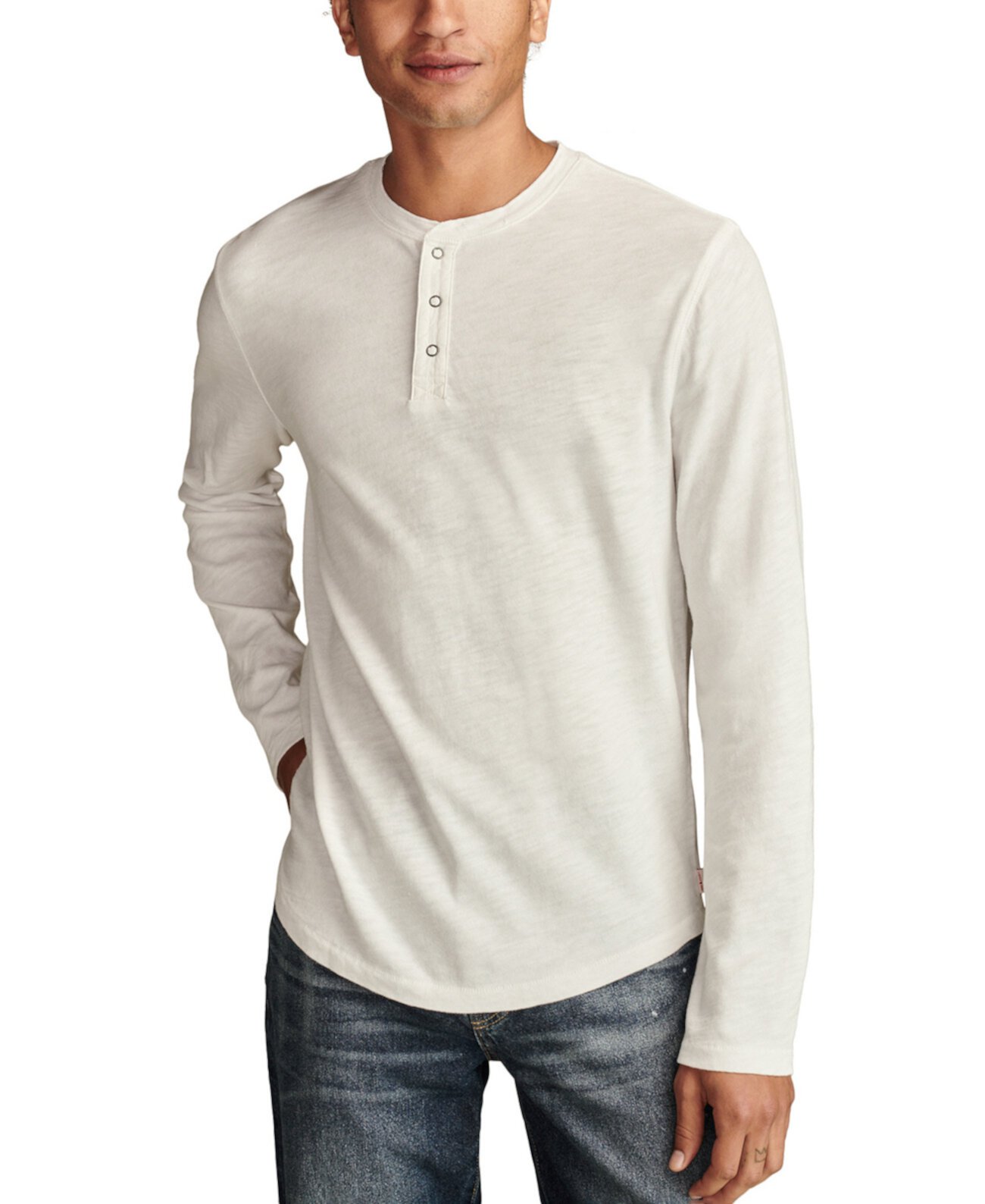 Мужская Повседневная рубашка Lucky Brand Weekend Slub Henley Lucky Brand