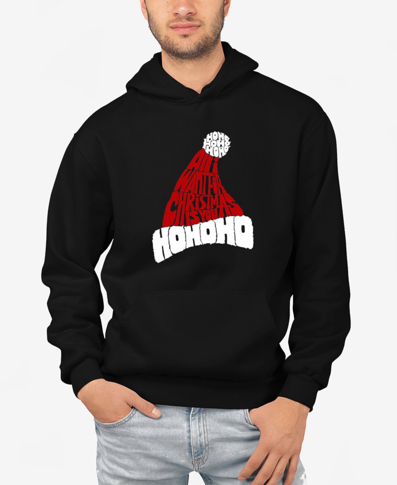 Мужская Толстовка LA Pop Art All I Want for Christmas Is You Word Art LA Pop Art