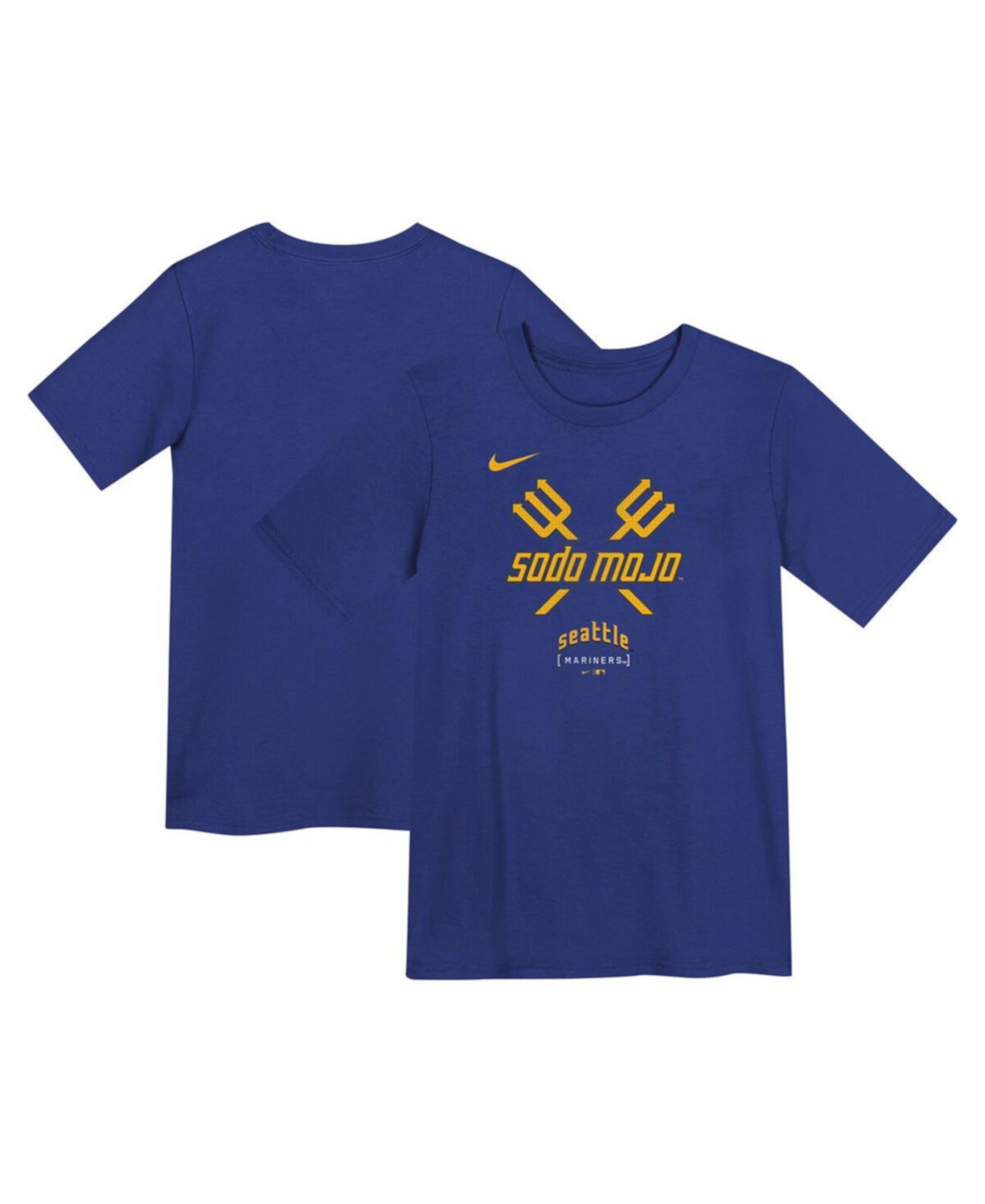 Preschool Royal Seattle Mariners City Connect Large Logo T-Shirt Nike