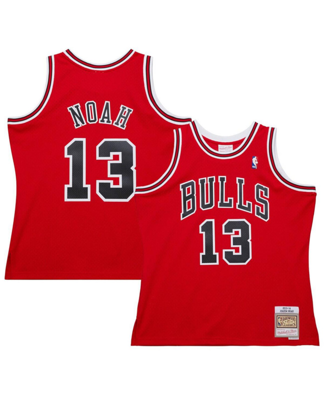 Мужское Джерси Mitchell & Ness Джоаким Ноа Красное Chicago Bulls 2013/14 Hardwood Classics Mitchell & Ness