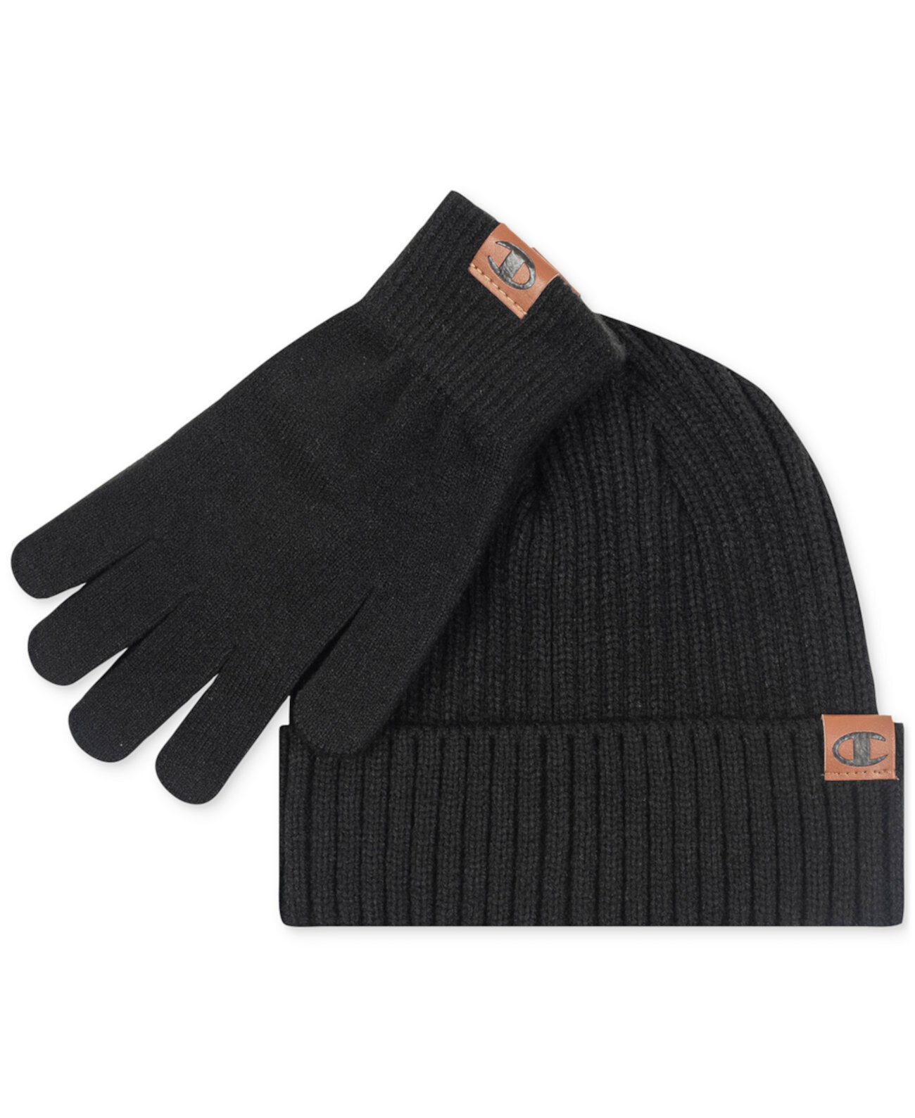 Комплект аксессуаров Champion Men's Shift 2-Pc. Ribbed-knit Beanie & Gloves Set Champion