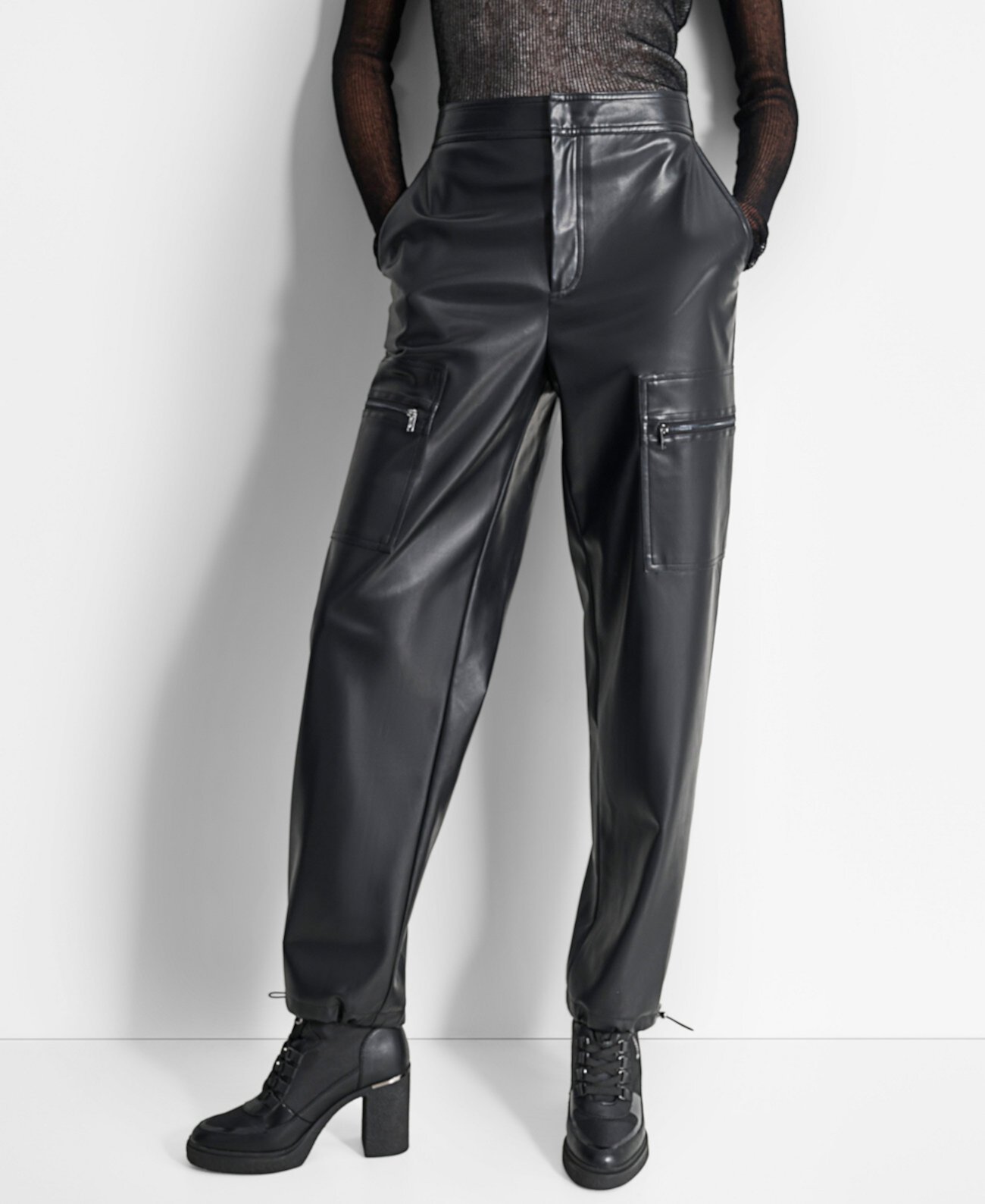 Женские Брюки карго DKNY PU CARGO PANT P4H DKNY