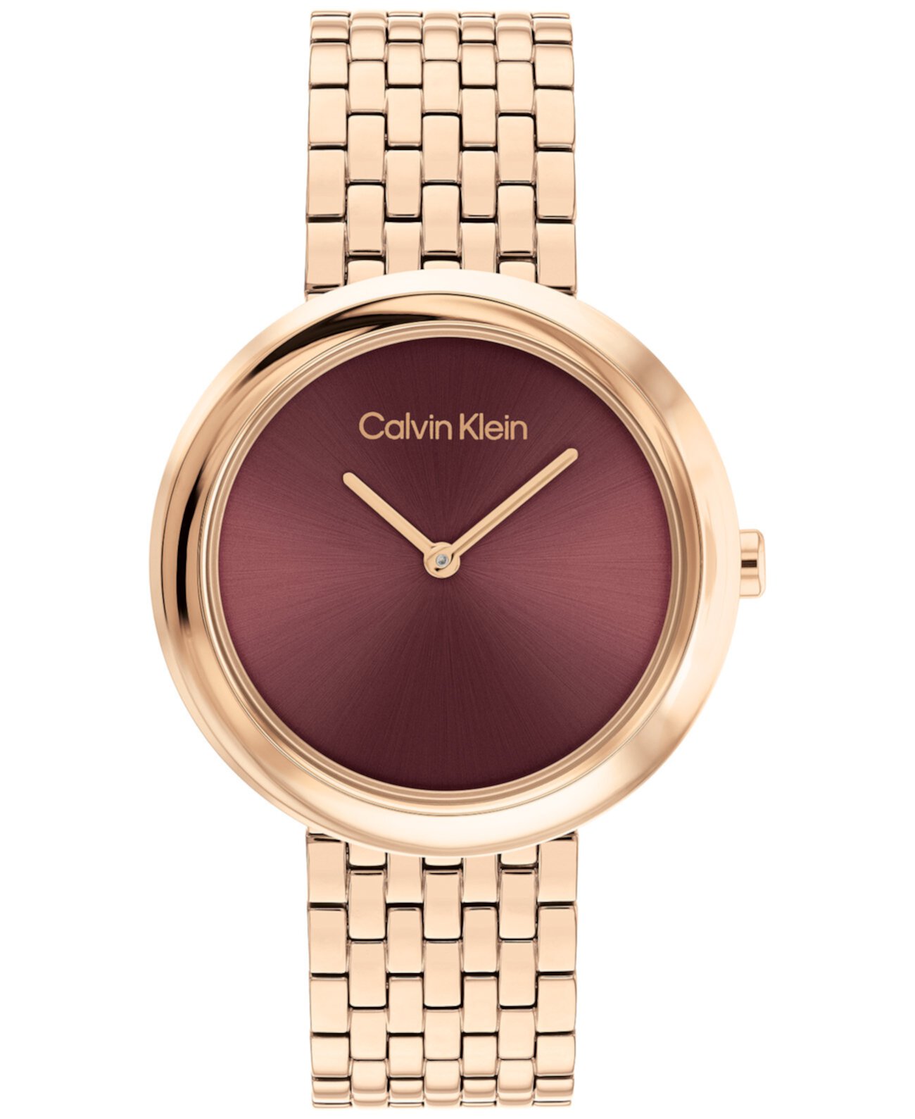 Механические часы Calvin Klein Women Twisted Bezel Rose Gold-Tone Stainless Steel Bracelet, 34mm Calvin Klein