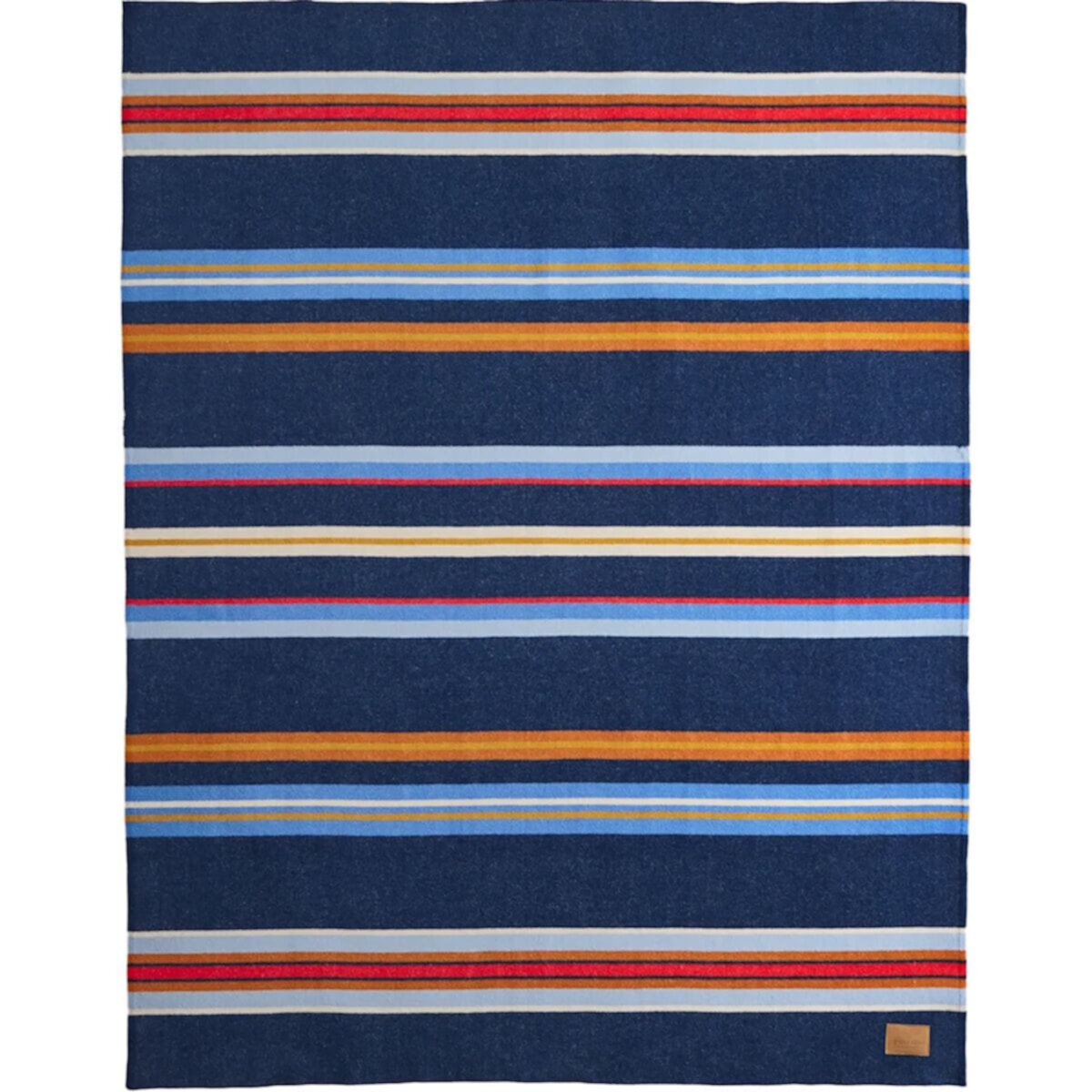 Одеяло Bridger Stripe туристическое, 100% чистая овечья шерсть, мягкое и плотное Pendleton