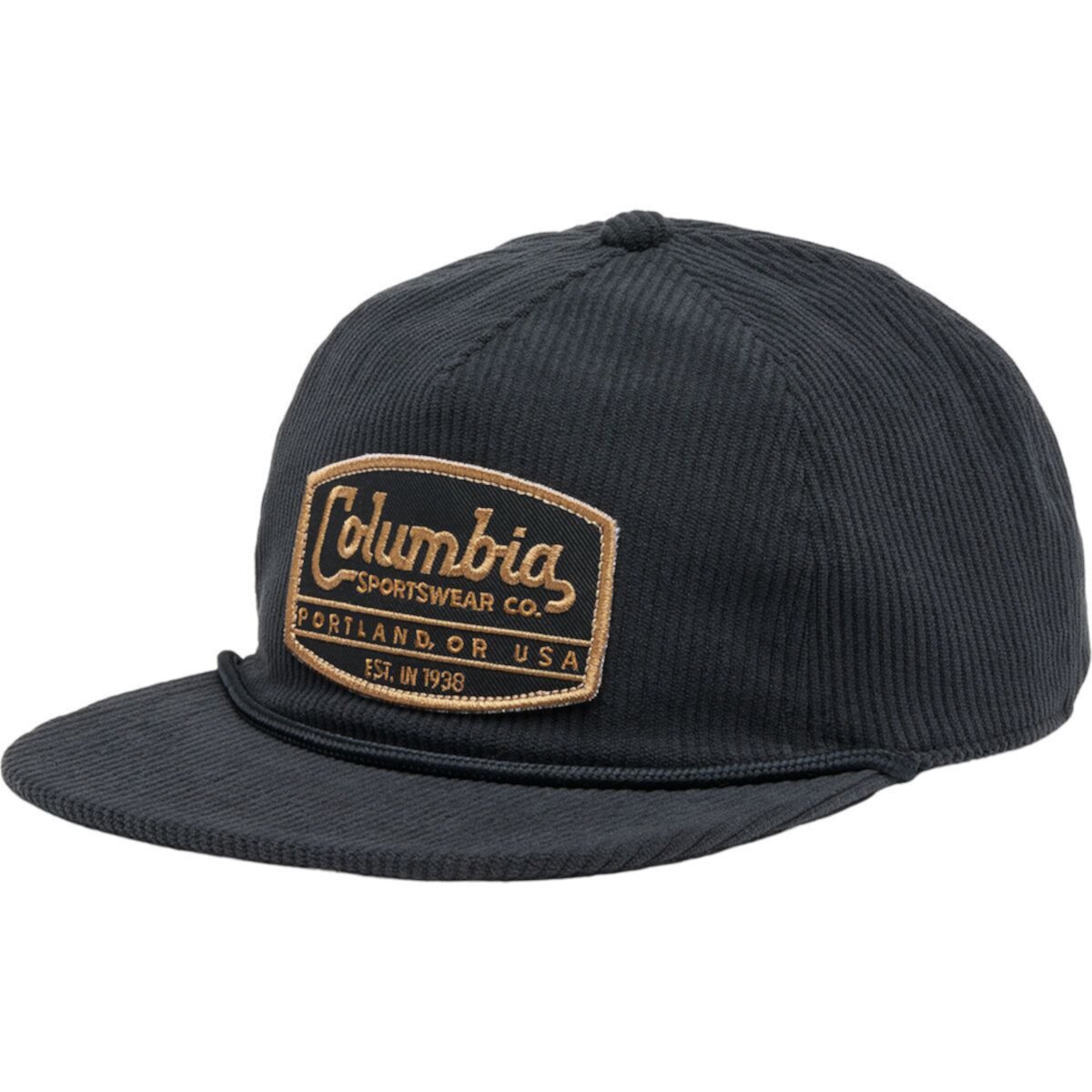 Вельветовая кепка с регулируемой застежкой Snapback, 5 панелей Columbia