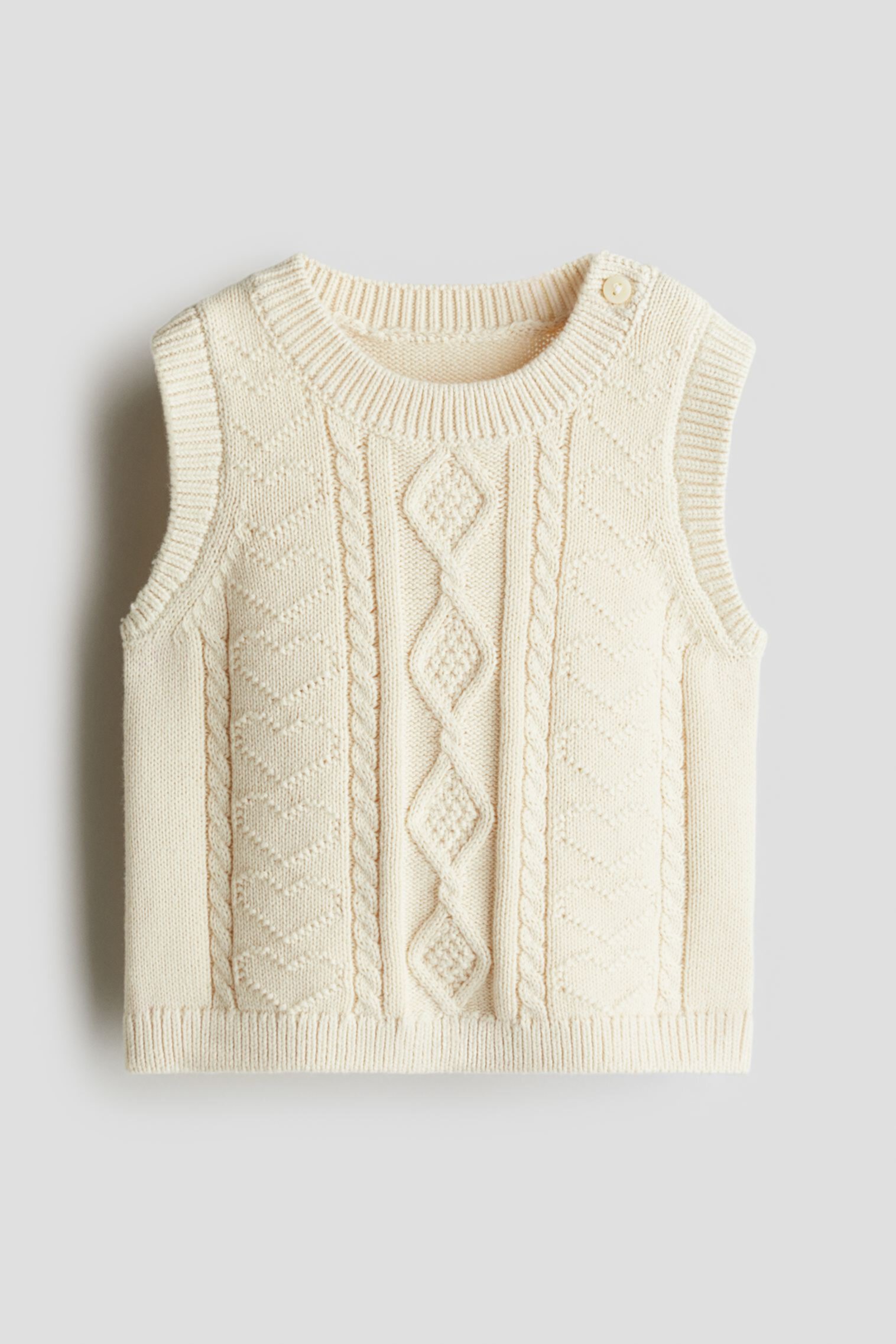 Женский Свитер без Рукавов H&M Cable-Knit H&M