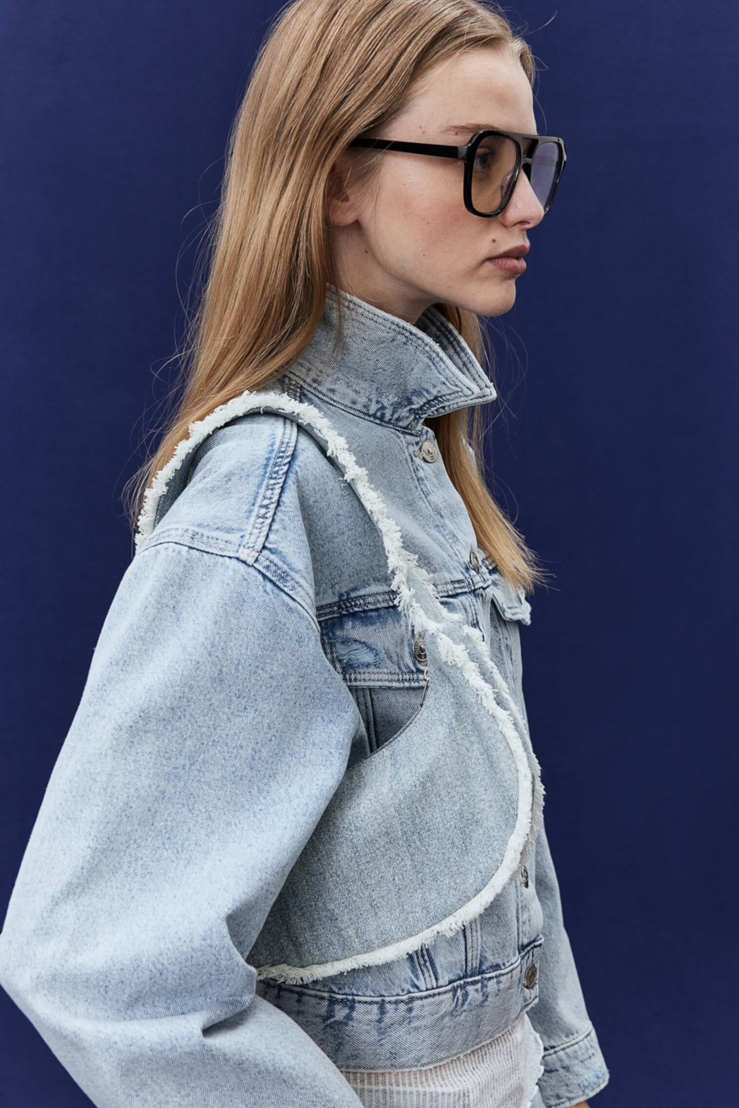 Сумка через плечо H&M Frayed-edge Denim H&M