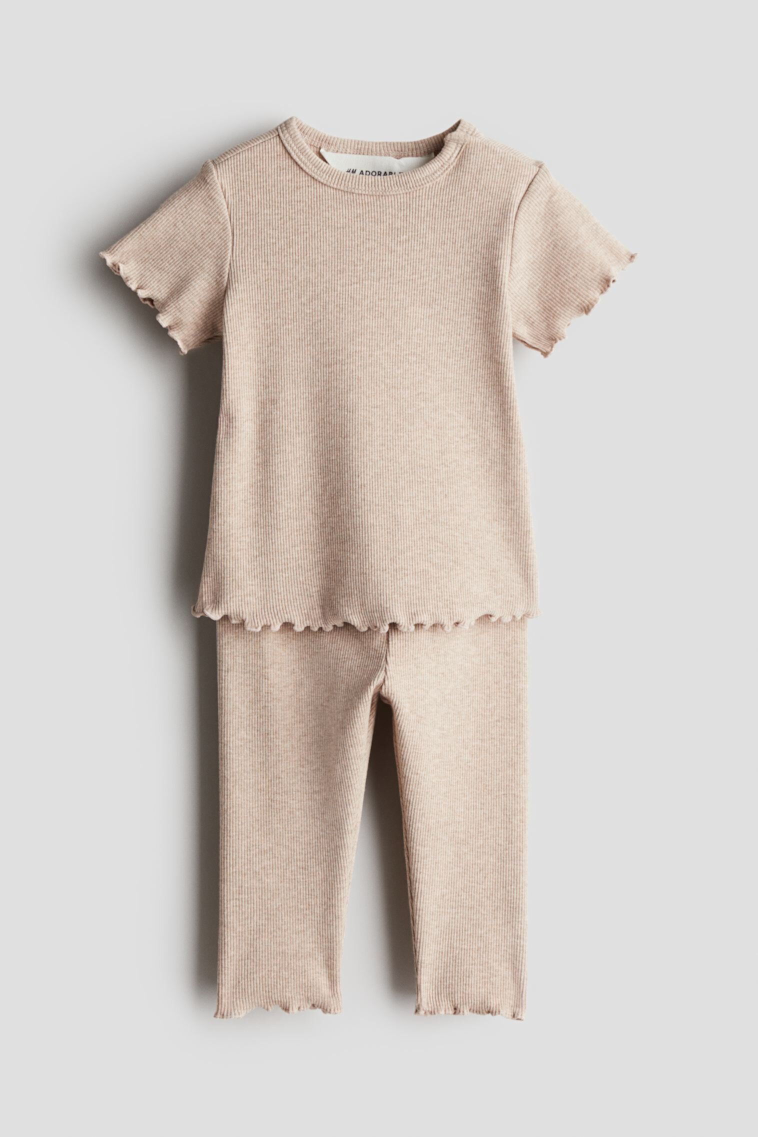 Детский Комплект H&M 2-piece Ribbed Cotton Set H&M