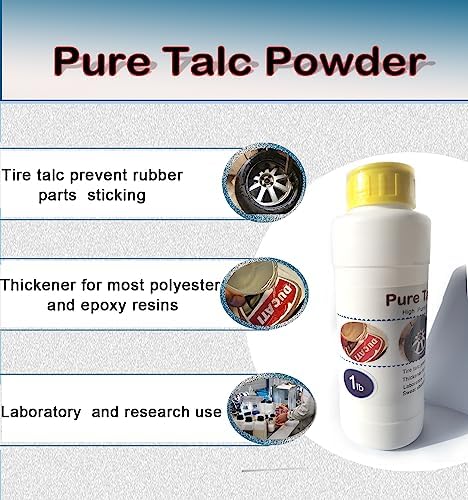 1LB Talc Powder Tire Talc Extremely Fine Talc Powder Gray Colored Powder Katool