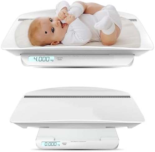 Digital Baby Weighing Scale with Height Meter & Baby Tray - Infant Weighing Machine - Up to 20Kg Weight Capacity Generic