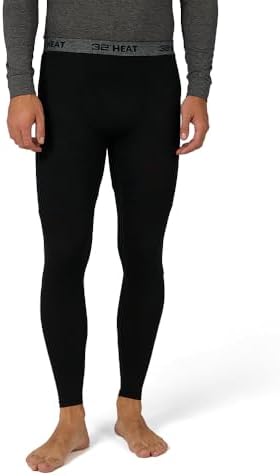 32 Degrees Heat Men's Lightweight Baselayer Legging | 4-Way Stretch | Thermal| Form Fitting 32º DEGREES