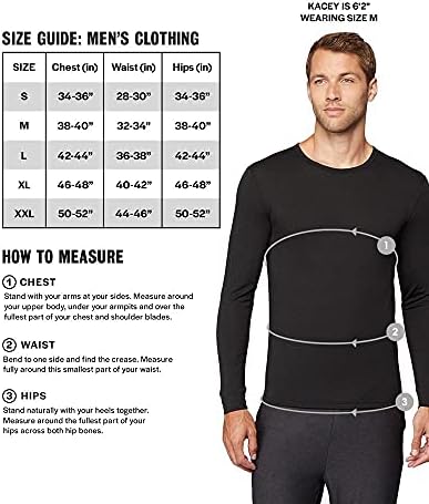 32 Degrees Heat Mens Performance Thermal Lightweight Baselayer Legging Pant, Black 32º DEGREES