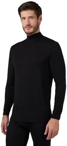 32 Degrees Heat Men's Lightweight Baselayer Mock Top | Form Fitting | Long Sleeve |4-Way Stretch | Thermal 32º DEGREES