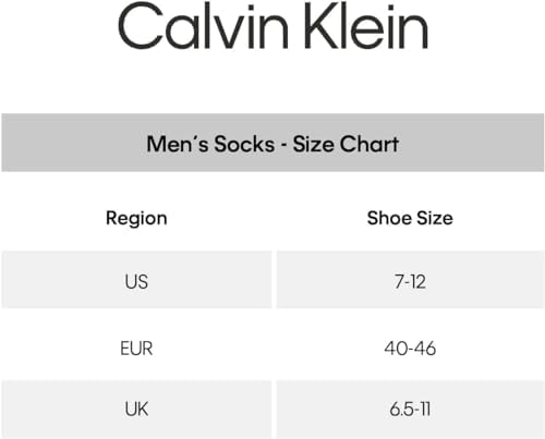 Calvin Klein Men's CK Logo Cushion No-Show Socks - 6 Pack (One Size, White) Calvin Klein