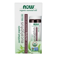 NOW Organic Essential Oils Eucalyptus Roll-On — 3 жидких унции NOW Foods