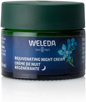 Weleda Face Care Rejuvenating Night Cream (Крем), Plant Rich Moisturizer with Blue Gentian and Edelweiss Weleda