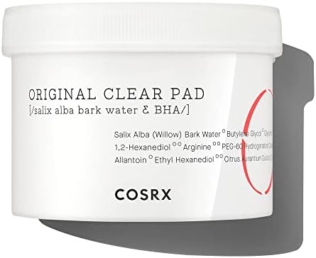 COSRX BHA Toner Pads, 70 Sheets, Exfoliating Pads for Dead Skin & Blackheads, Minimize Pores, Prevent Breakouts, Improve Skin Texture, Korean Skin Care Cosrx