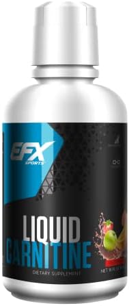 EFX Sports L-Carnitine Liquid (Жидкость) 1500mg, Improve Performance and Strength, Vitamin B5 (31 Servings (Порции), Fruit Punch) EFX Sports