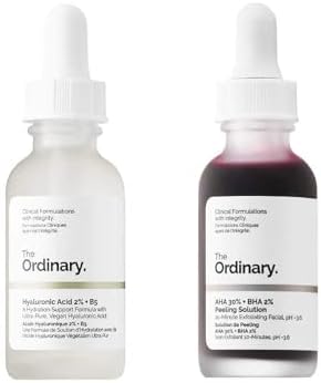 The Ordinary Peeling Solution And Hyaluronic Face Serum! AHA 30% + BHA 2%, Hyaluronic Acid 2% + B5! Help Fight Visible Blemishes And Improve The Look Of Skin Texture & Radiance! The Ordinary